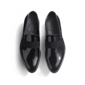 Tuxedo Loafer [Men Black patent calfskin]