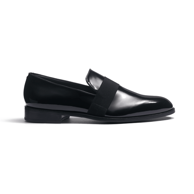 Tuxedo Loafer [Men Black patent calfskin]