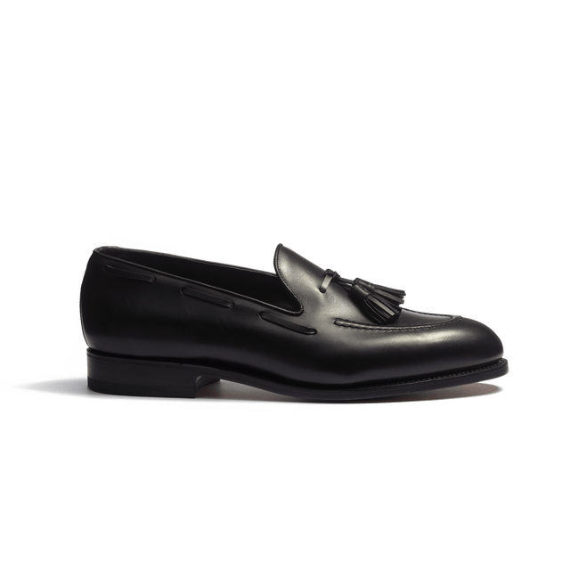 Menton Tassel loafer [Men Black calfskin]