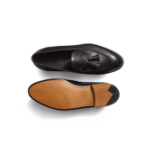 Menton Tassel loafer [Men Black calfskin]