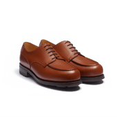 Golf Derby [Men Tan caviar grain calfskin]
