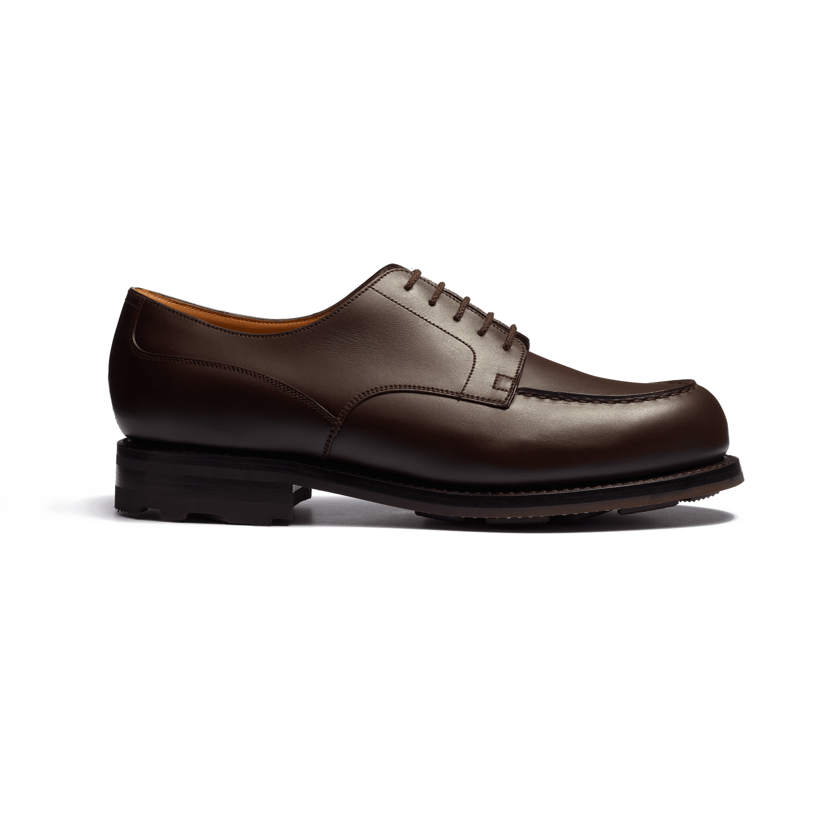 Golf Derby[Men Dark brown soft calfskin]