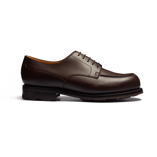 Golf Derby[Men Dark brown soft calfskin]