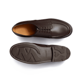 Golf Derby[Men Dark brown soft calfskin]