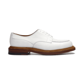 Triple Sole Golf Derby[Men White soft calfskin]
