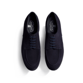 Golf Derby[Men Essential blue suede calfskin]