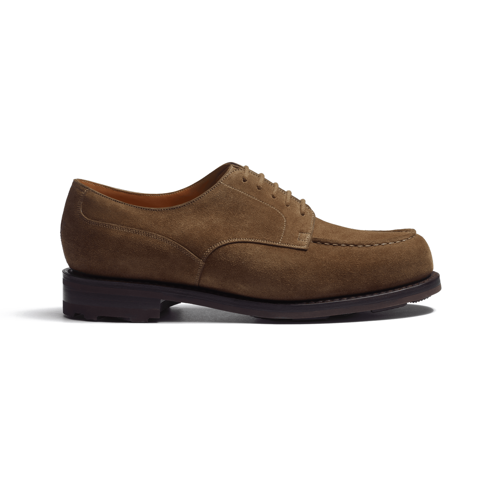Golf Derby [Men Taupe suede calfskin]