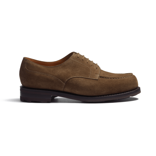 Golf Derby [Men Taupe suede calfskin]