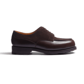 Derby Golf [Men Dark brown box calfskin & Dark brown Suede calf leather]