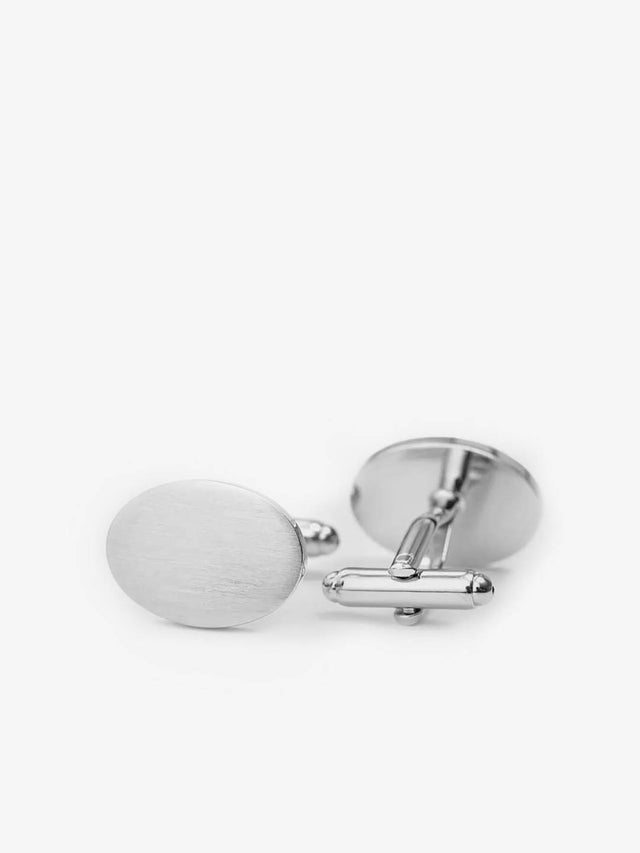 Silver Cufflinks Oval