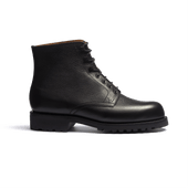Worker boot [Men Black grained calfskin]