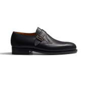 Simple buckle derby [Black boxcalf]