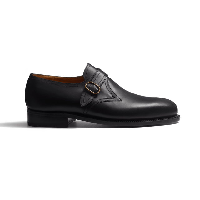 Simple buckle derby [Black boxcalf]