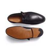 Simple buckle derby [Black boxcalf]