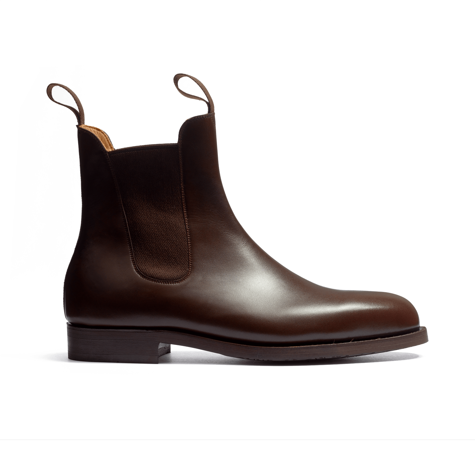 Rubber Sole Chelsea Boot[Men Dark Brown Boxcalf]