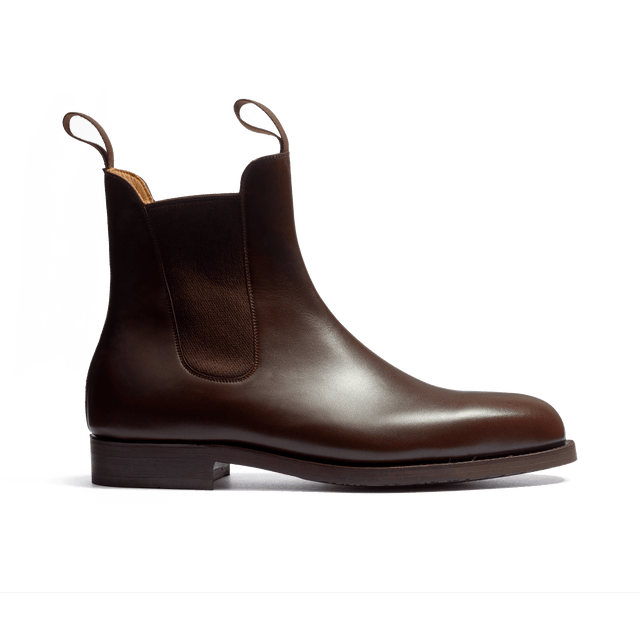 Rubber Sole Chelsea Boot[Men Dark Brown Boxcalf]