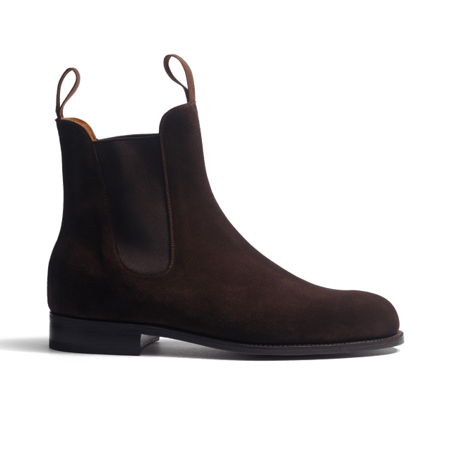 Chelsea Boot[Men Dark brown Suede calf leather]