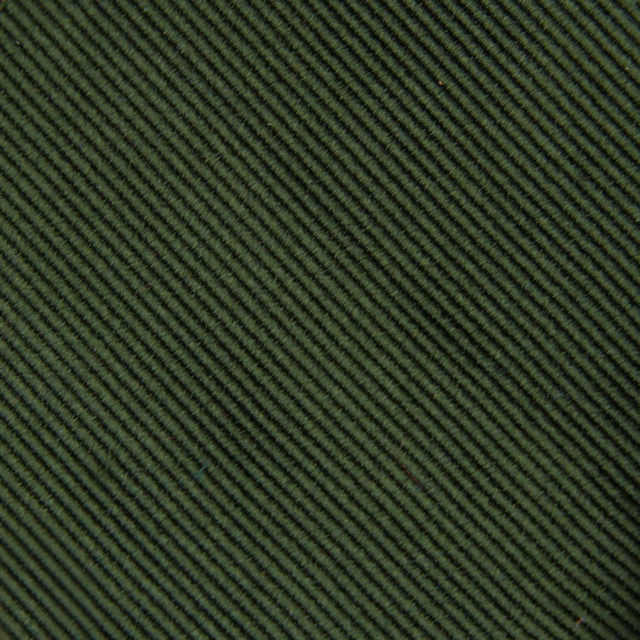 Plain Repp Bespoke Silk Tie Dark