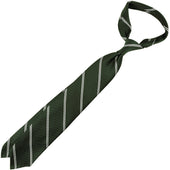 Japanese Double Bar Repp Stripe Silk Tie Dark