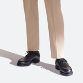 Deck Derby[Men Black soft calfskin]