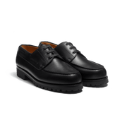 Deck Derby[Men Black soft calfskin]