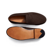 180 Loafer[Men Brown suede calfskin]