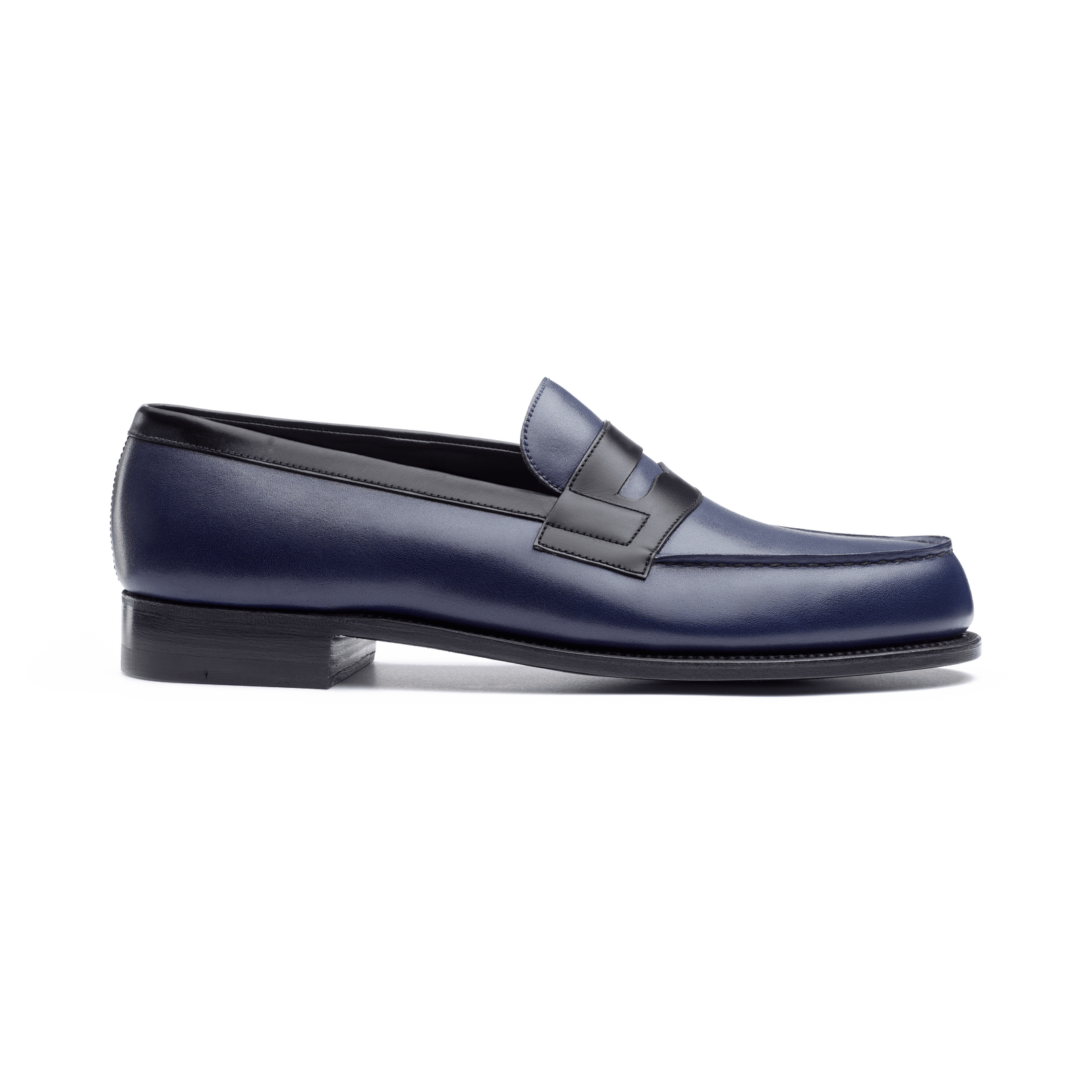 180 Loafer[Men Black & ocean blue boxcalf]