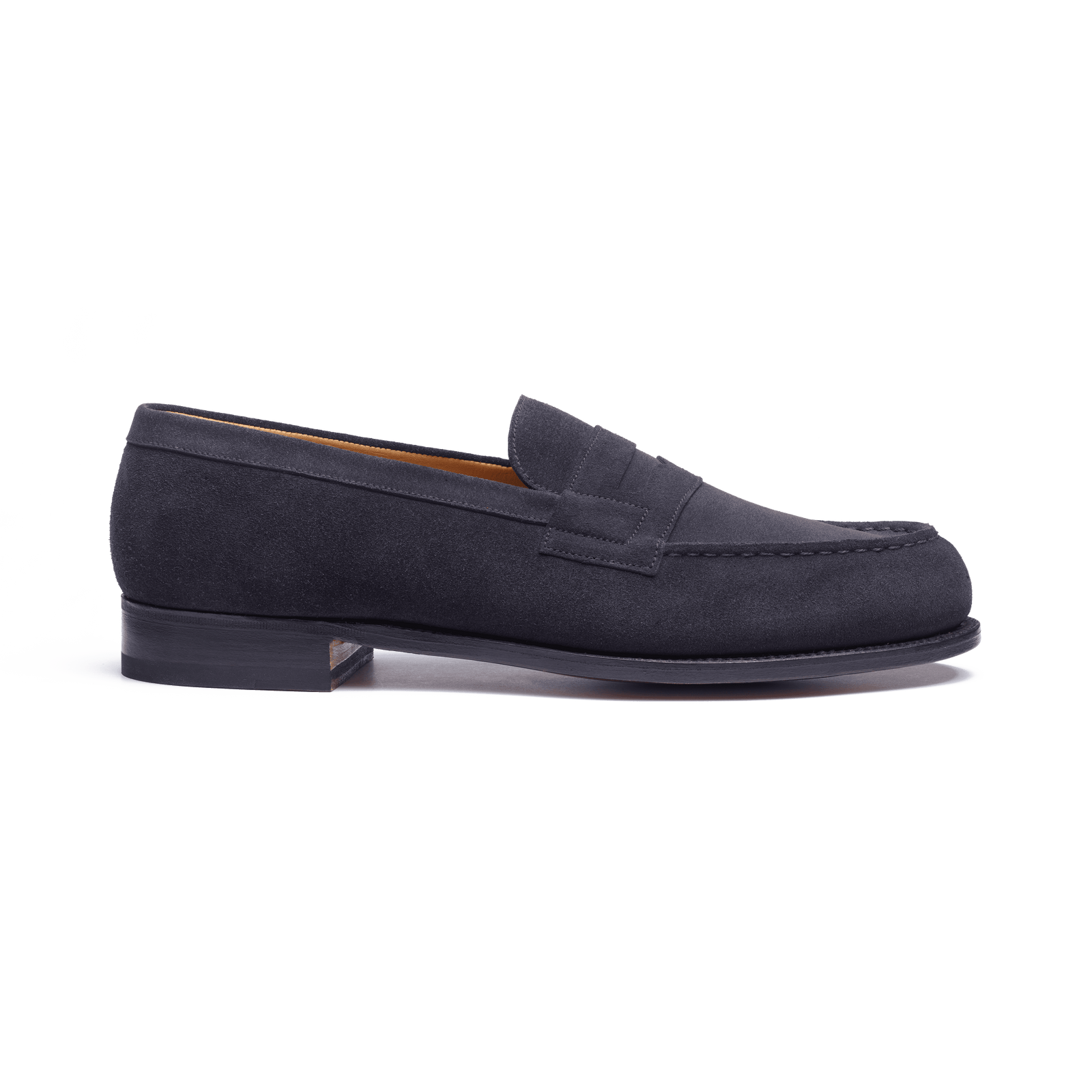 180 Loafer[Men Essential Navy blue suede calfskin]