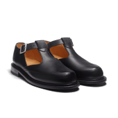 Sandale Salomé [Men black soft calfskin]