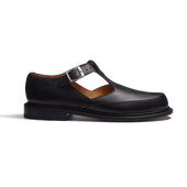 Sandale Salomé [Men black soft calfskin]