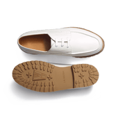 Deck Derby [Men White soft calfskin]