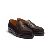 180 Loafer [Men Coffee caviar grain calfskin]