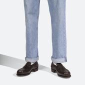 180 Loafer [Men Coffee caviar grain calfskin]