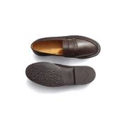 180 Loafer [Men Coffee caviar grain calfskin]