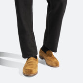 180 Loafer[Men Beachnut suede calfskin]