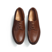 Deck Derby[Men Chestnut brown soft calfskin]