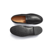 180 Loafer [Men Black caviar grain calfskin]