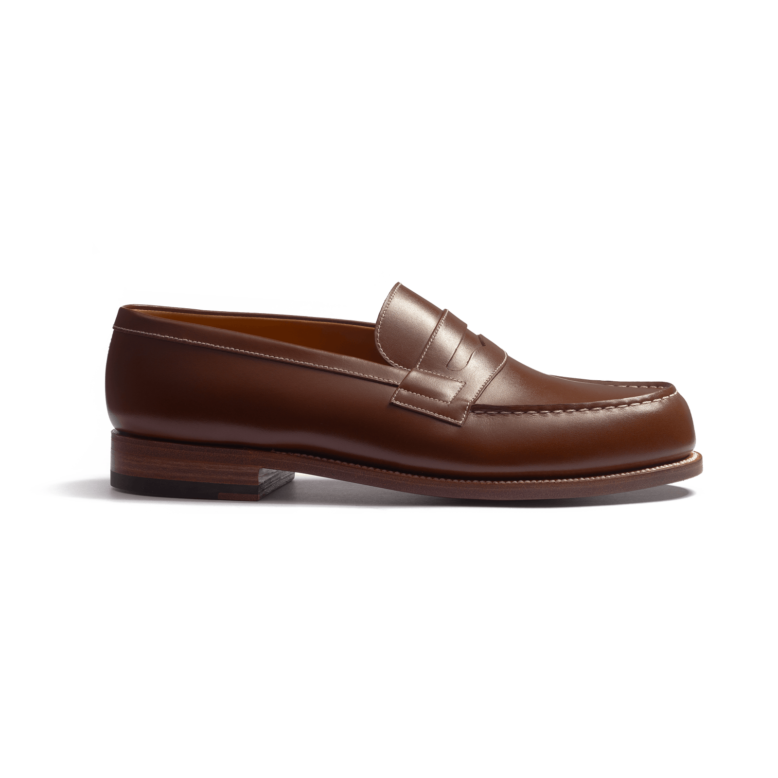 180 Loafer Men Tan Boxcalf With Contrasted Stiching