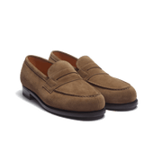 180 Loafer [Men Taupe suede calfskin]