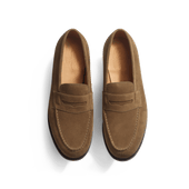 180 Loafer [Men Taupe suede calfskin]