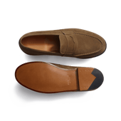 180 Loafer [Men Taupe suede calfskin]