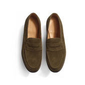 180 Loafer [Men Khaki suede calfskin]