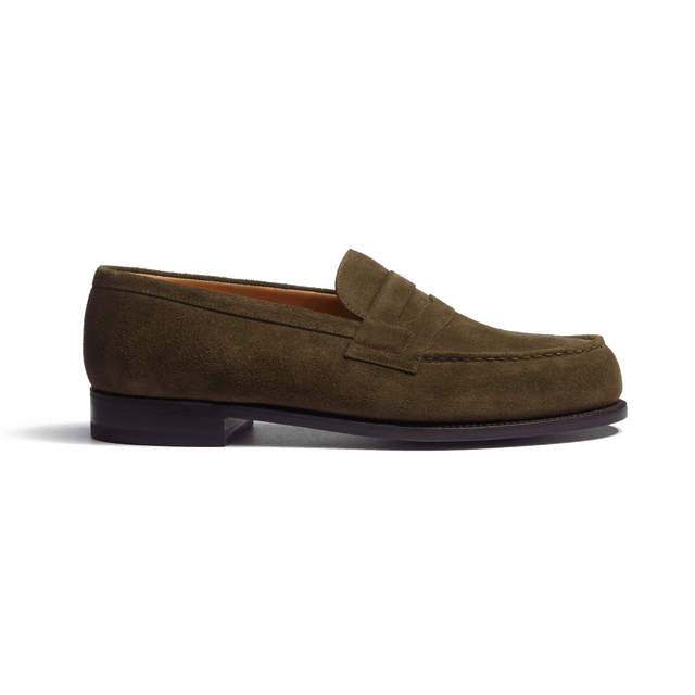 180 Loafer [Men Khaki suede calfskin]