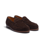 180 Loafer [Dark brown, tan and porcelaine boxcalf]