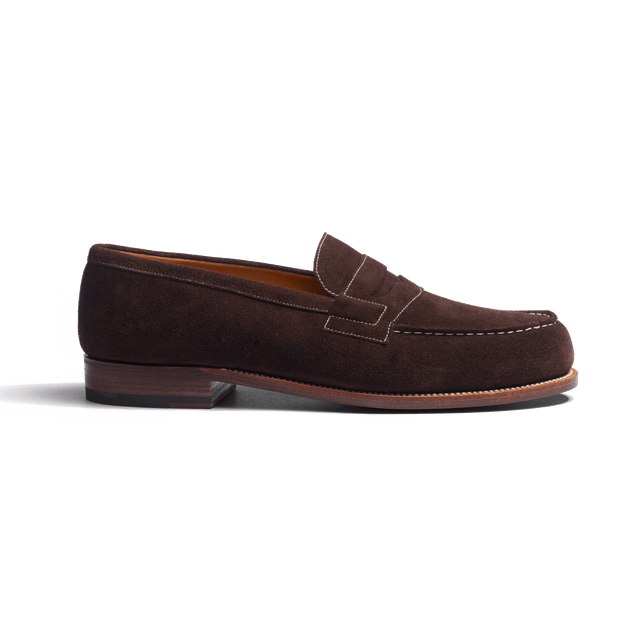 180 Loafer [Dark brown, tan and porcelaine boxcalf]