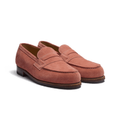 180 Loafer [Men's Rose wood suede calfskin]