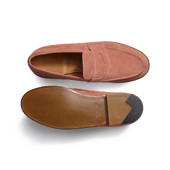 180 Loafer [Men's Rose wood suede calfskin]