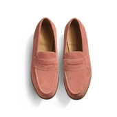 180 Loafer [Men's Rose wood suede calfskin]