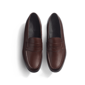 180 Light Loafer [Dark brown satin soft calfskin]