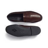 180 Light Loafer [Dark brown satin soft calfskin]